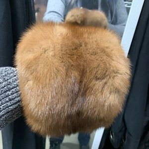 Brown Fur Pom Pom- Women Accessories